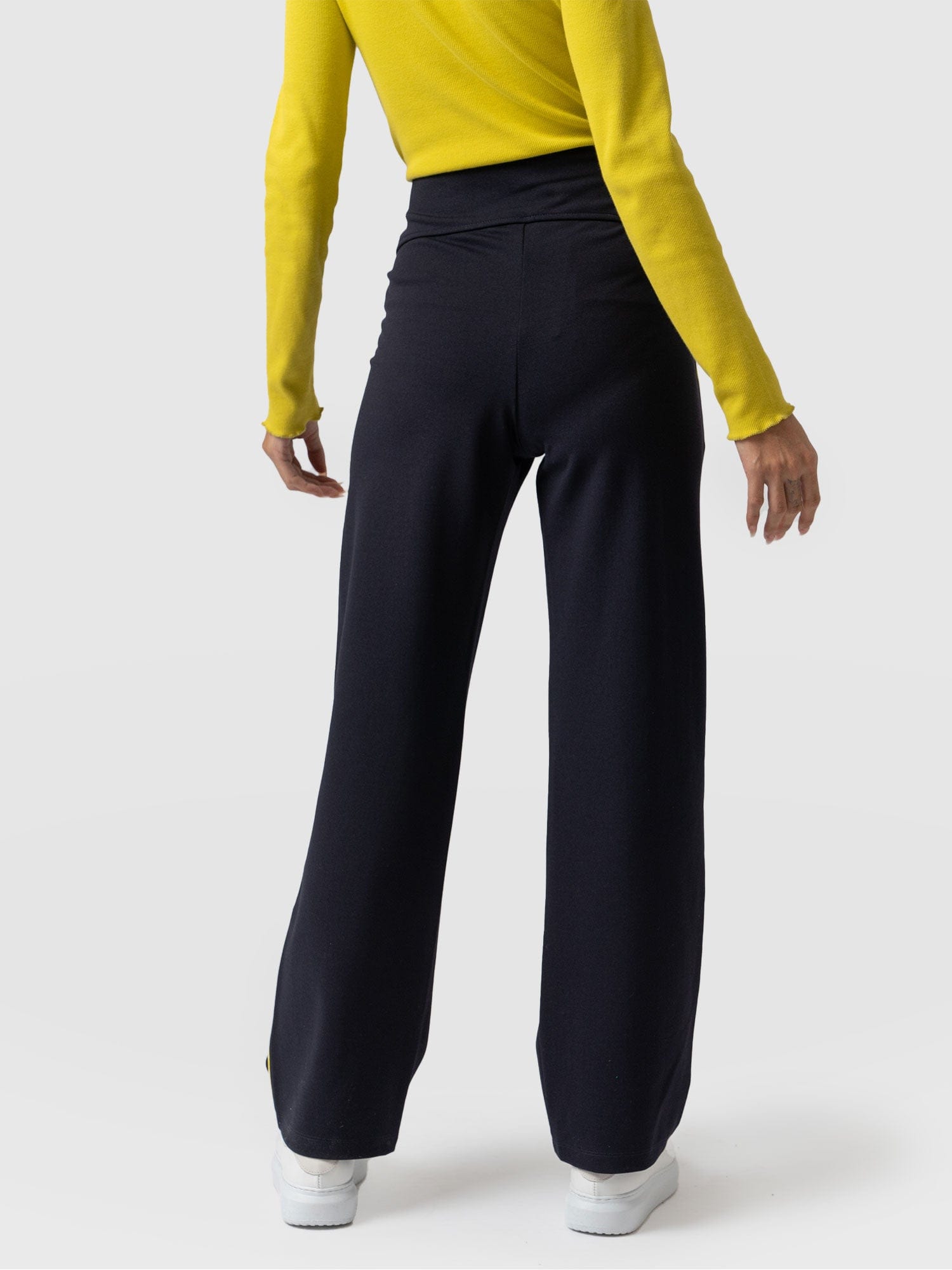 Runway Pant Navy with Lime Piping - Women's Trousers | Saint + Sofia® UK